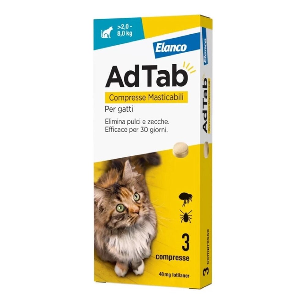 AdTab Compresse masticabili gatti - happy4pets.it 