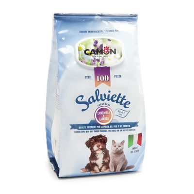 Camon Salviette 100 pezzi camomilla lavanda