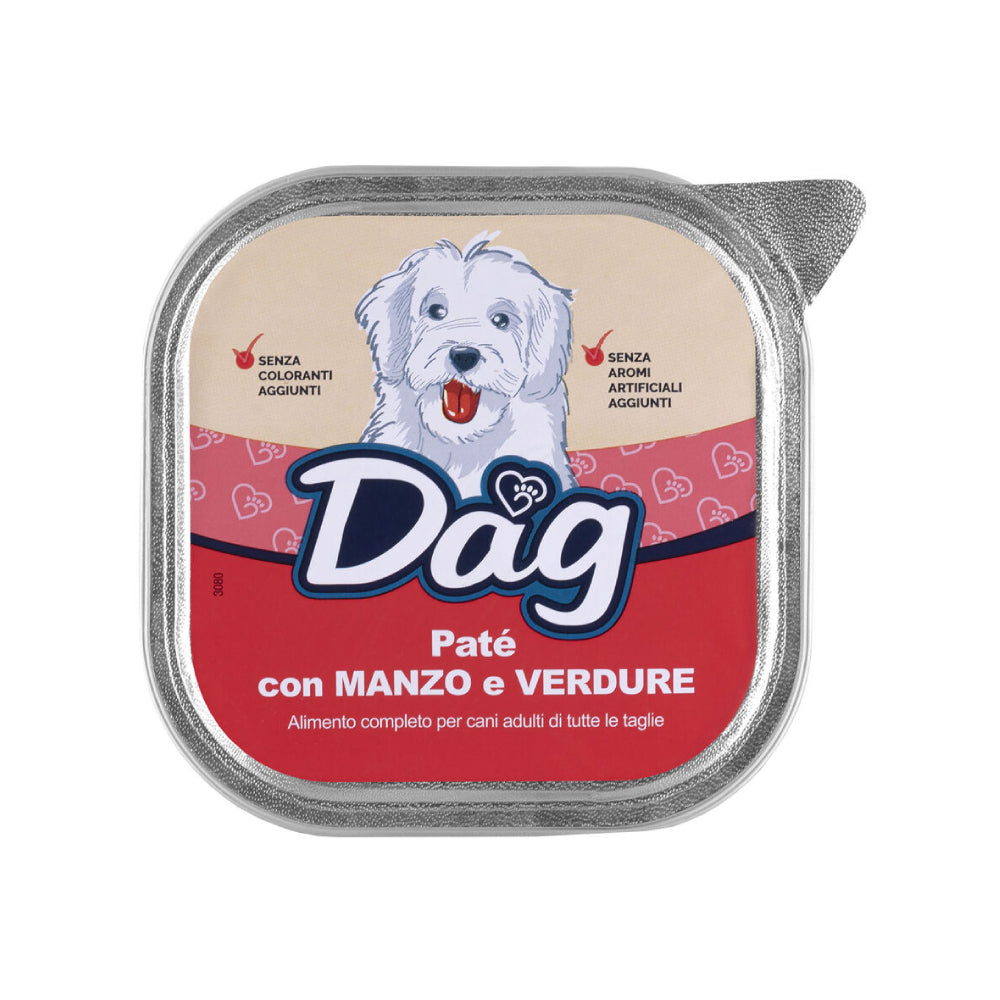 Dag Dog Paté Manzo verdure 300g