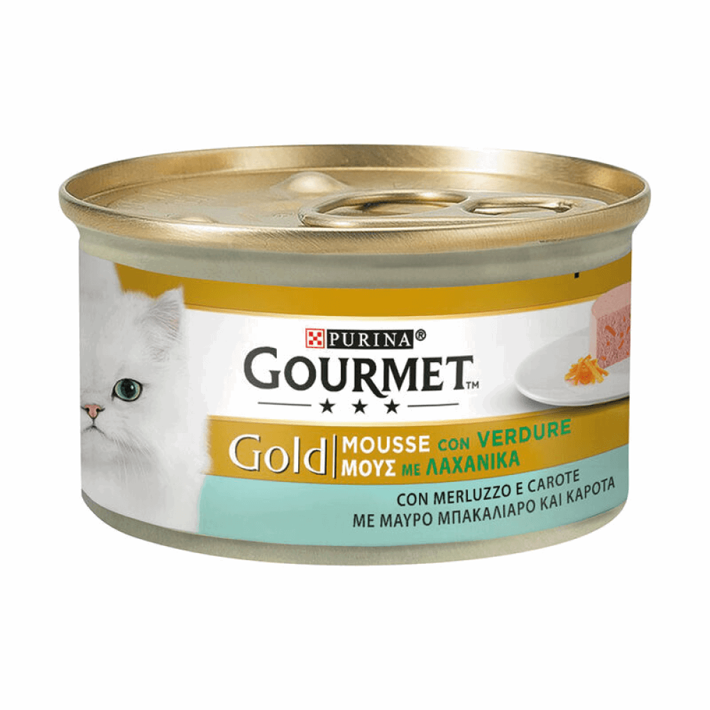 Gourmet Gold Mousse merluzzo carote - happy4pets.it