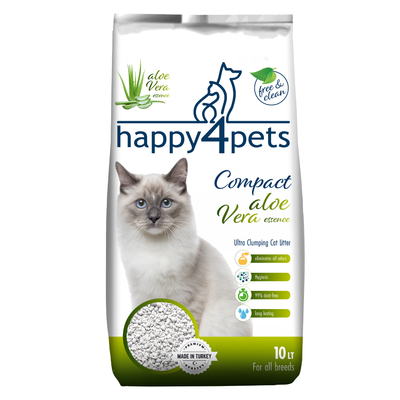 Happy4Pets Lettiera Aloe Vera 10lt