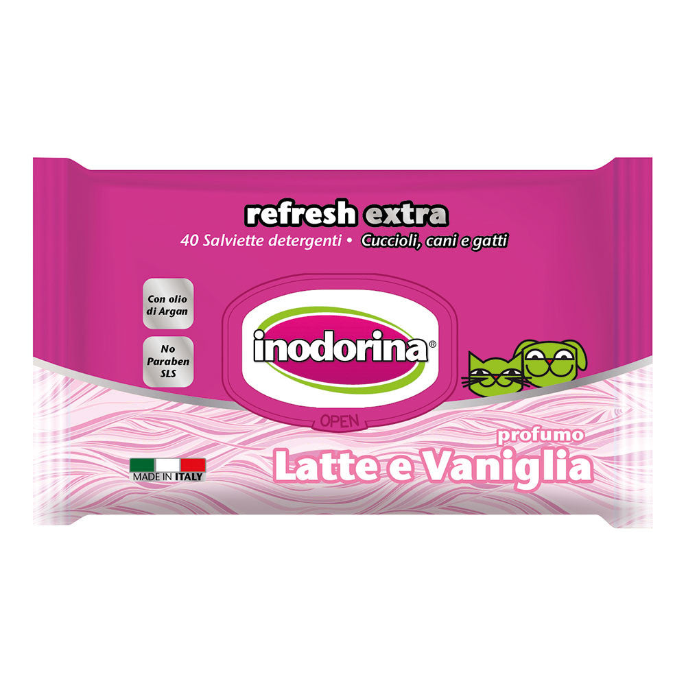 Inodorina Salviette latte vaniglia