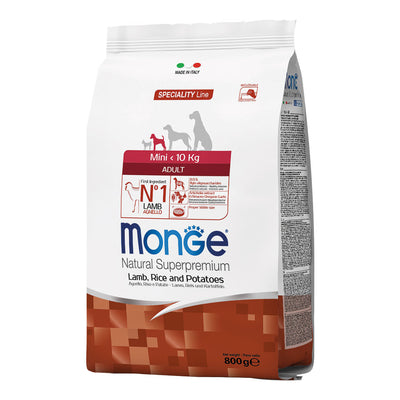 Monge Mini Adult agnello riso patate 800g