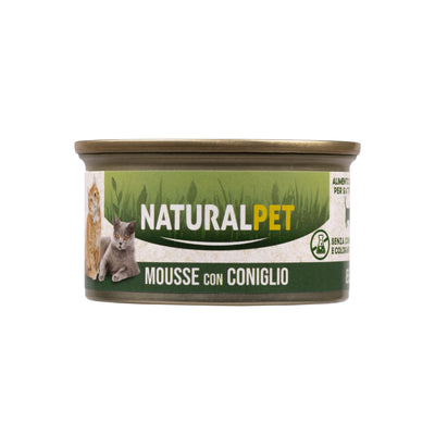 Naturalpet Cat Adult Mousse Coniglio 85g
