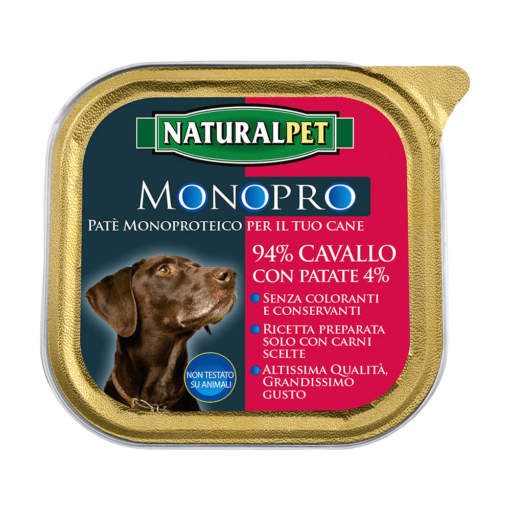 Naturalpet Patè monoproteico - happy4pets.it