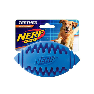 Nerf Palla Football gomma blu 12cm