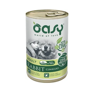 Oasy Dog Adult All Breeds coniglio 400 g