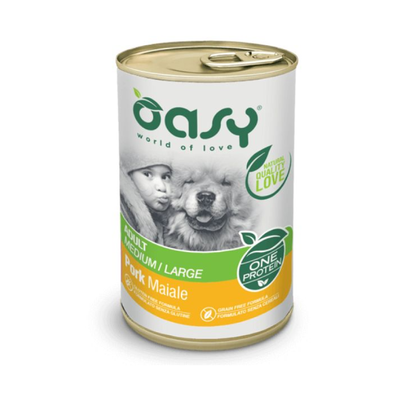 Oasy Dog Adult Medium maiale 400 g