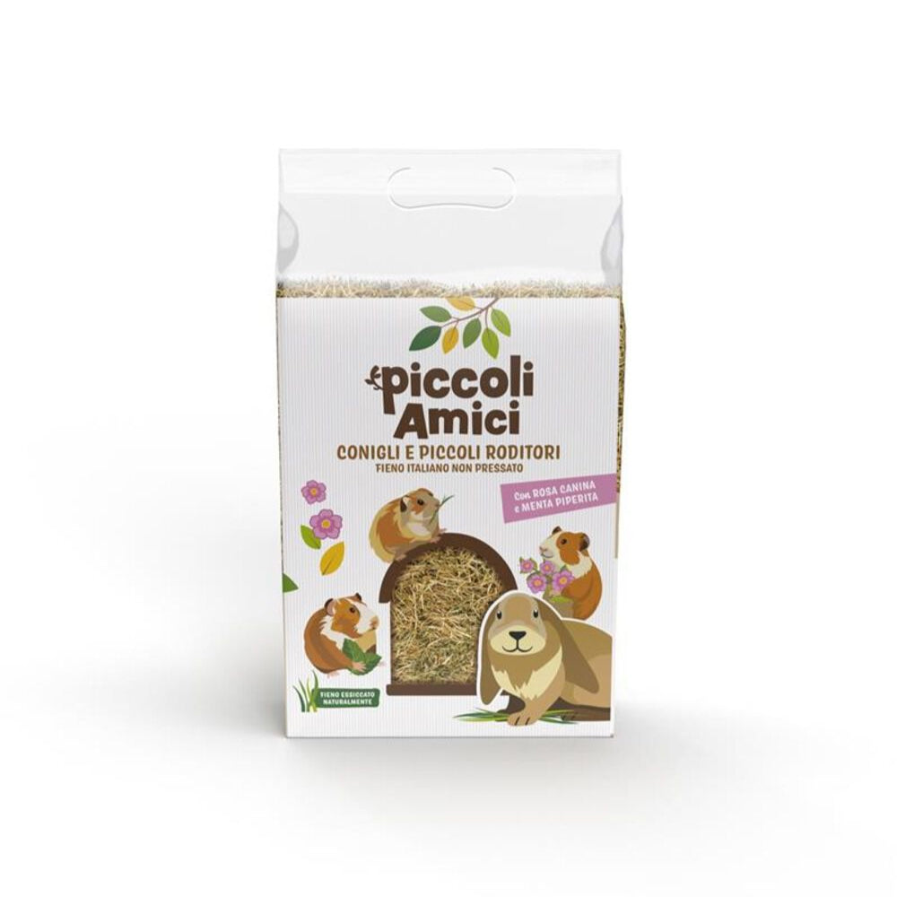 Piccoli Amici Conigli Fieno Rosa e menta 500g