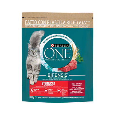 Purina One Bifensis Sterilcat Manzo 800g