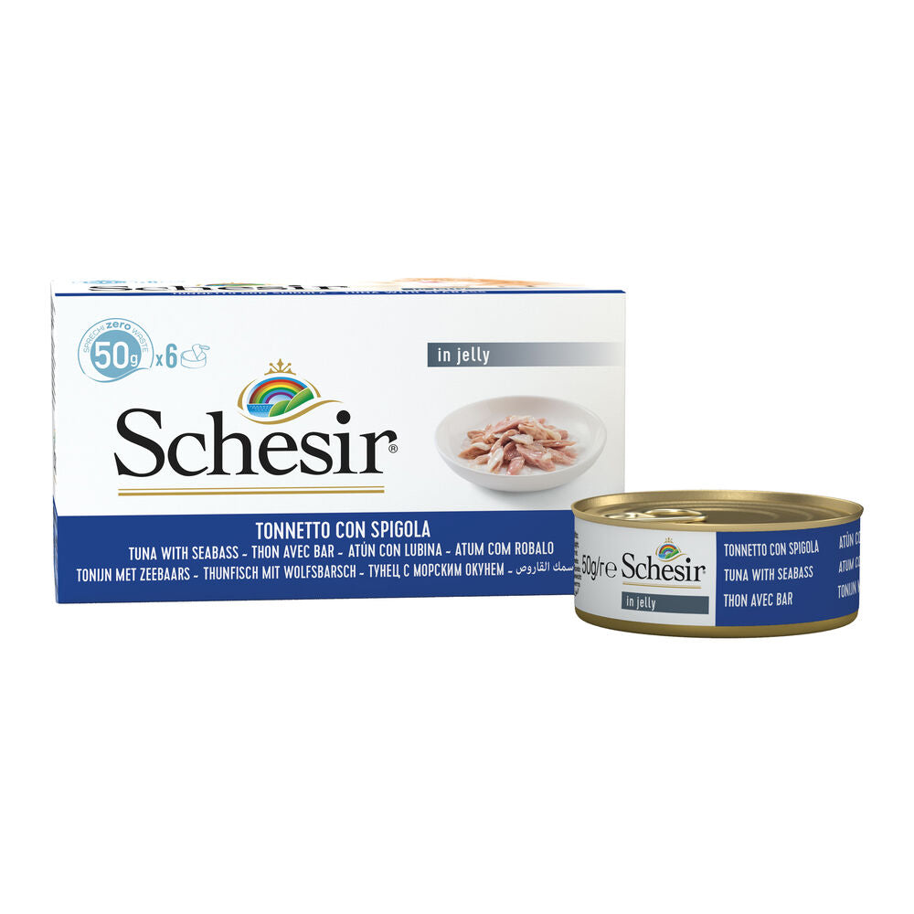 Schesir Cat Tonnetto spigola 6x50 g