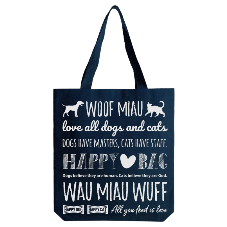 Happy Dog Shopper cotone Fairtrade
