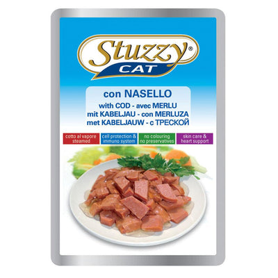 Stuzzy Cat Pouch Nasello 100 g - happy4pets.it