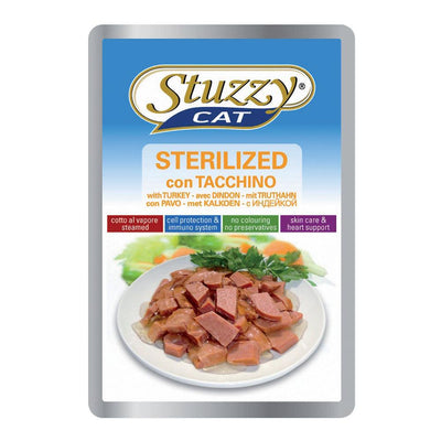 Stuzzy Cat Pouch Sterilised Tacchino 100 g - happy4pets.it