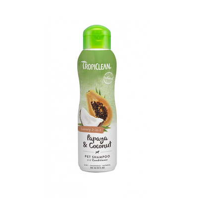 Tropiclean Shampoo e balsamo papaya e cocco