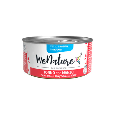 WeNature Acqua tonno manzo 85g