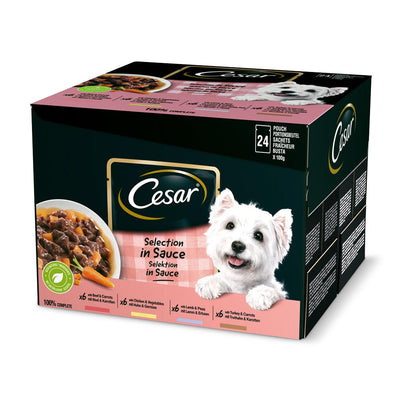 Cesar Dog Selezione Salsa 24x100 g - happy4pets.it