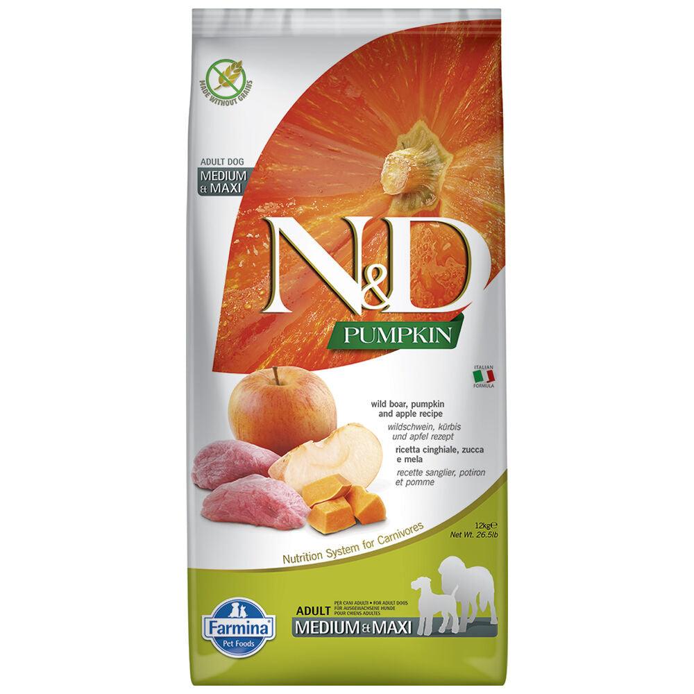 N&D Pumpkin Adult Medium cinghiale 12 kg - happy4pets.it