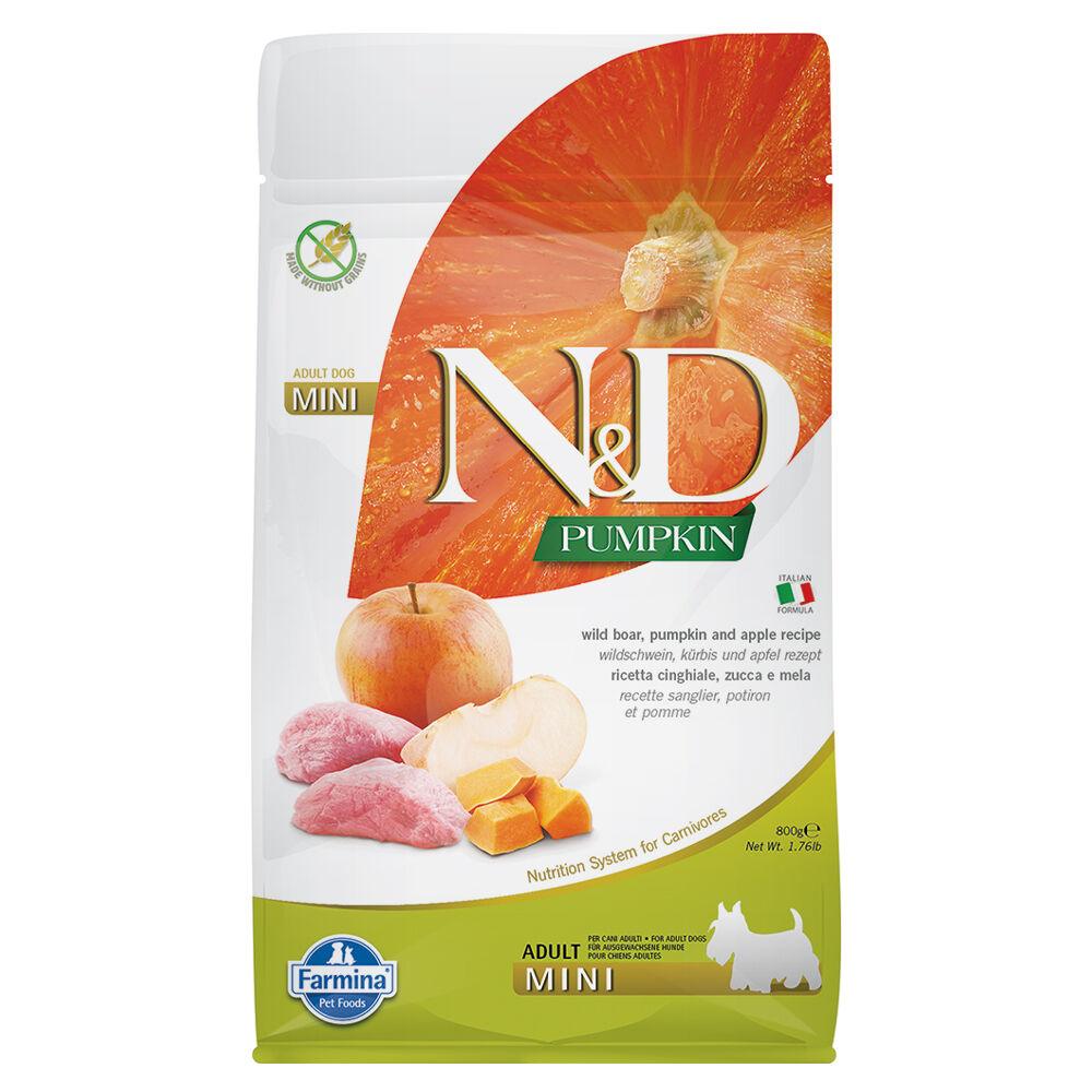 N&D Pumpkin Adult Mini cinghiale 800 g - happy4pets.it