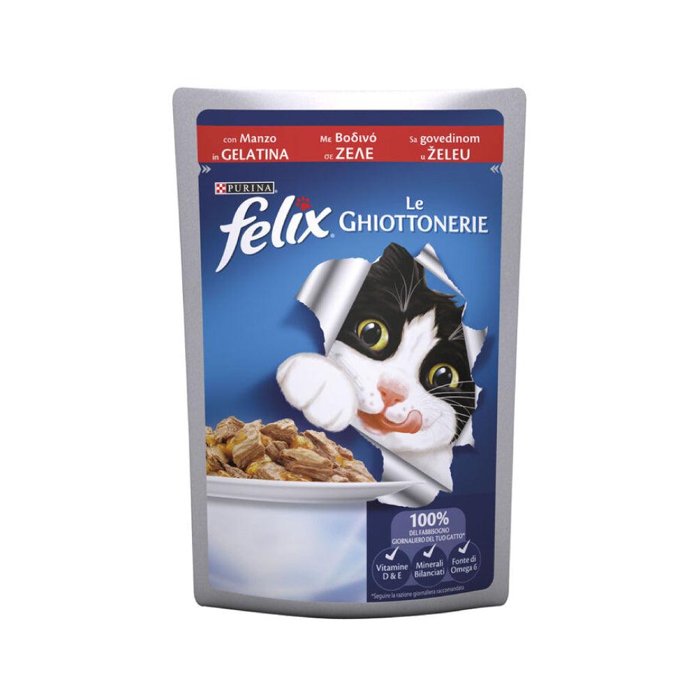 Felix Ghiottonerie Manzo 85 g - happy4pets.it