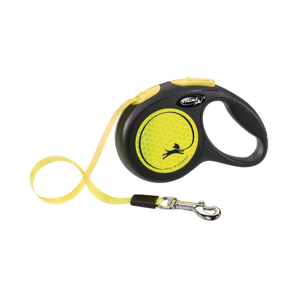 Trixie Flexi guinzaglio neon fettuccia giallo - happy4pets.it