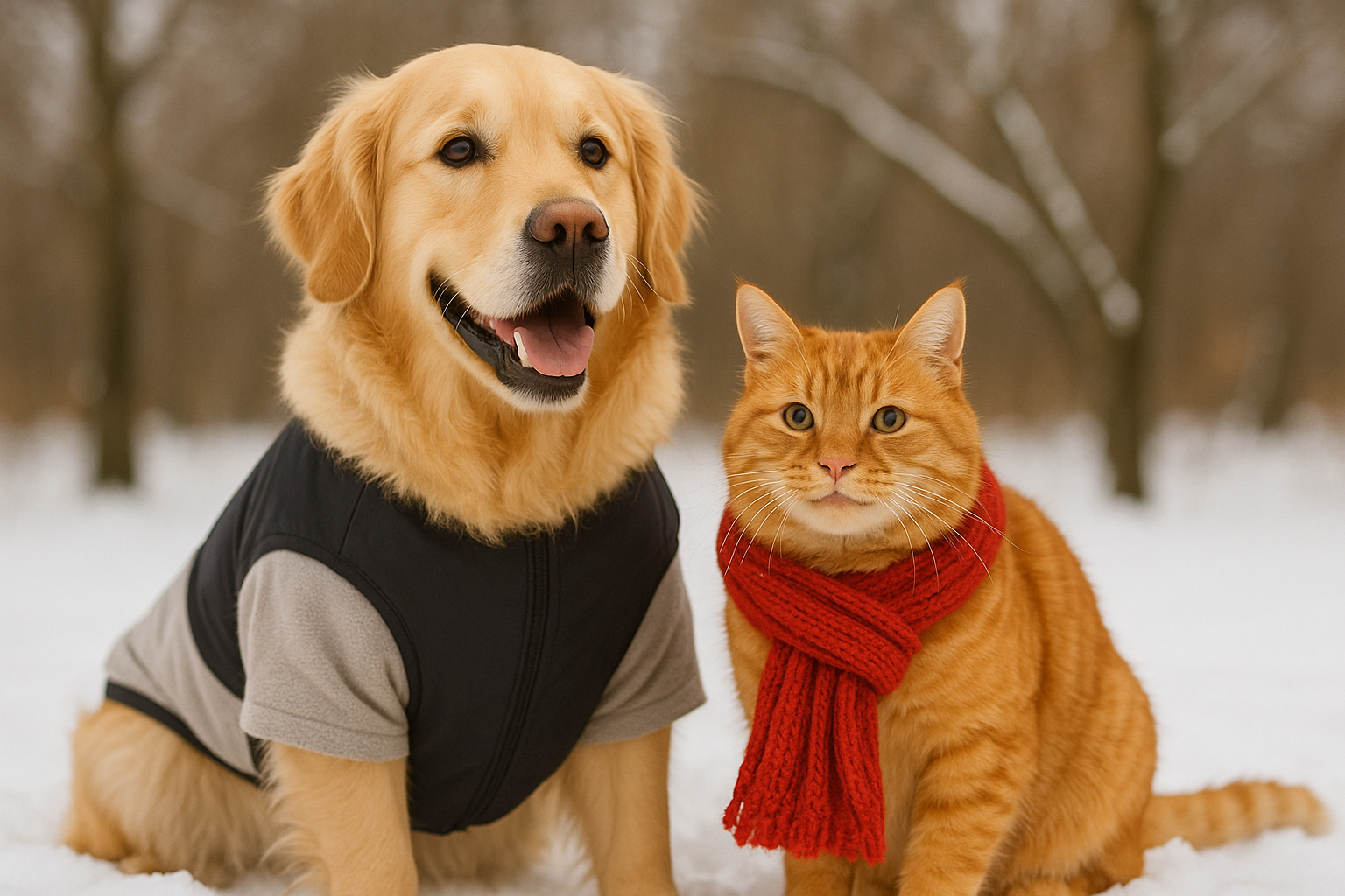 Come proteggere il tuo cane/gatto dal freddo: guida completa per l’inverno