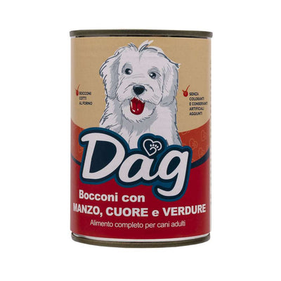 Dag Dog Bocconi Manzo cuore verdure - happy4pets.it 