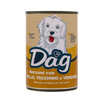 Dag Dog Bocconi Pollo tacchino verdure - happy4pets.it 