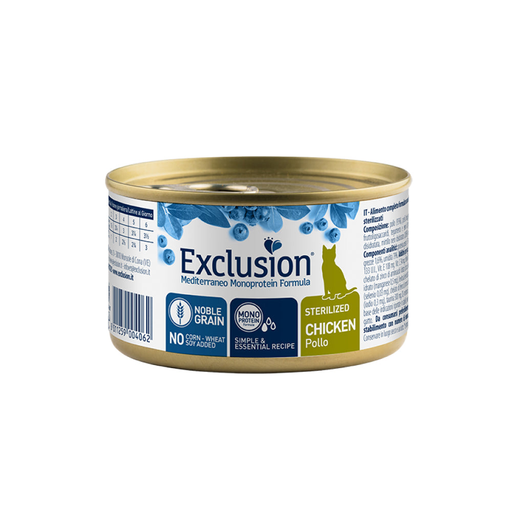 Exclusion Cat Sterilized Pollo 85g