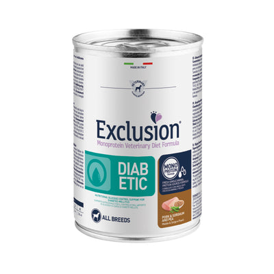 Exclusion Diabetic Dog Maiale 400g