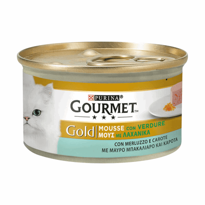 Gourmet Gold Mousse merluzzo carote - happy4pets.it 