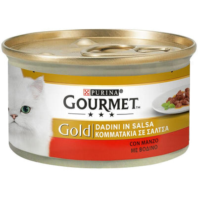 Gourmet Gold Dadini manzo 85 g - happy4pets.it 