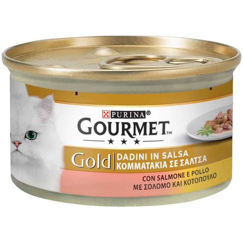Gourmet Gold Dadini salmone pollo 85 g