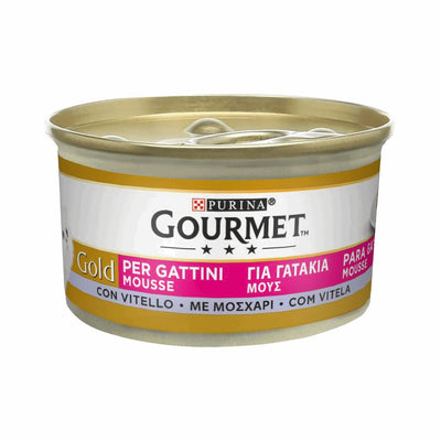 Gourmet Gold Kitten Mousse vitello 85 g - happy4pets.it 