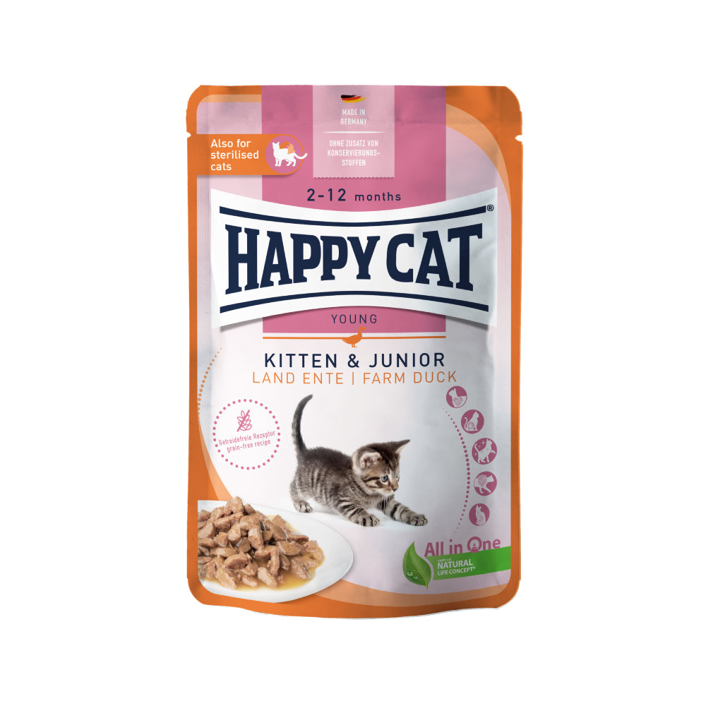 Happy Cat Kitten Junior Anatra - happy4pets.it 
