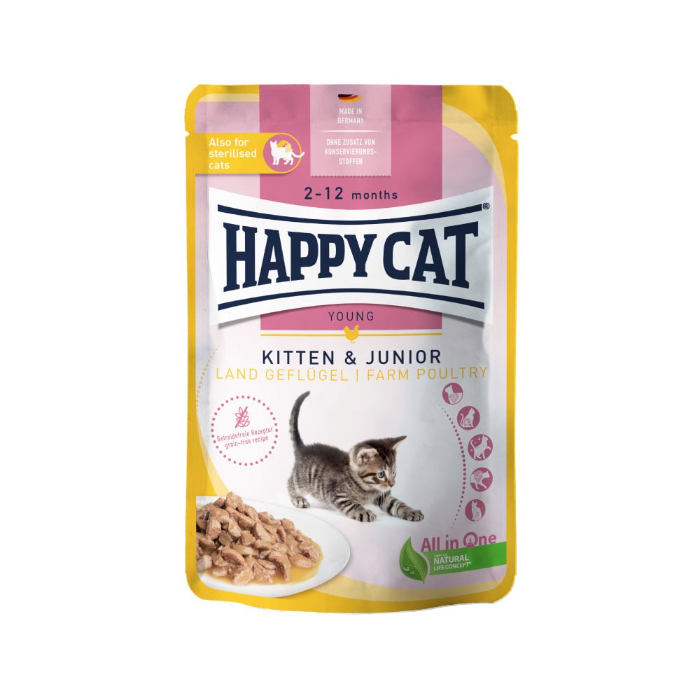 Happy Cat Kitten Junior Pollame - happy4pets.it 
