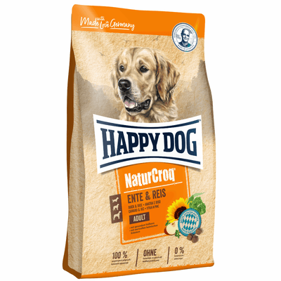 Happy Dog NaturCroq Anatra Riso 11 kg - happy4pets.it 