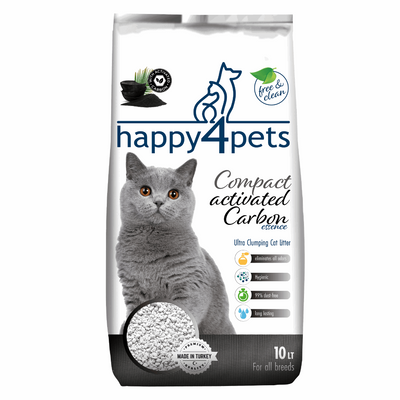 Happy4Pets Lettiera Activated Carbon 10lt - happy4pets.it 