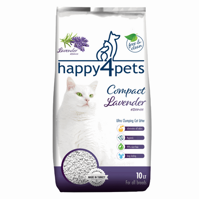 Happy4Pets Lettiera Lavender 10lt - happy4pets.it 