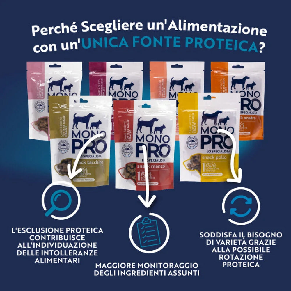 Monopro Dog Adult Snack Salmone 100g