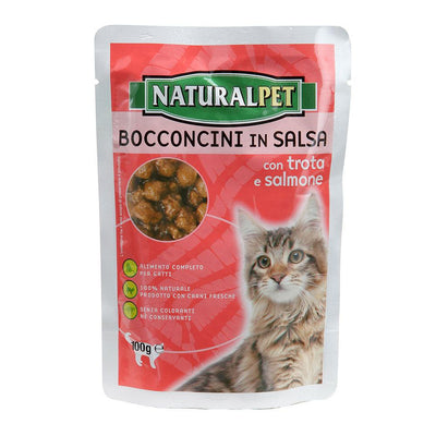 Naturalpet Bocconcini trota salmone - happy4pets.it