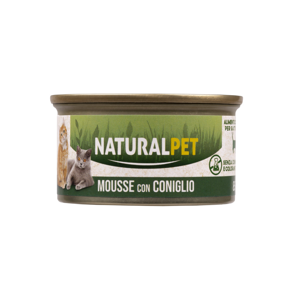 Naturalpet Cat Adult Mousse Coniglio 85g