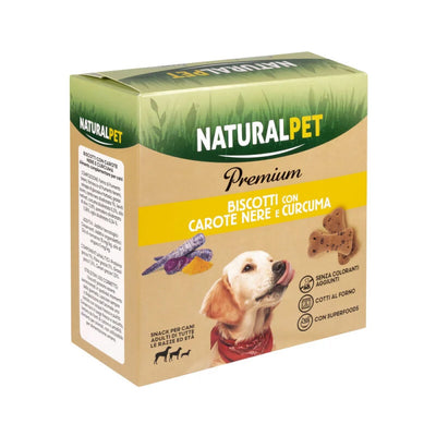 Naturalpet Dog Adult Biscotti Carote curcuma 200g