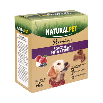 Naturalpet Dog Adult Biscotti Mela mirtilli 200g