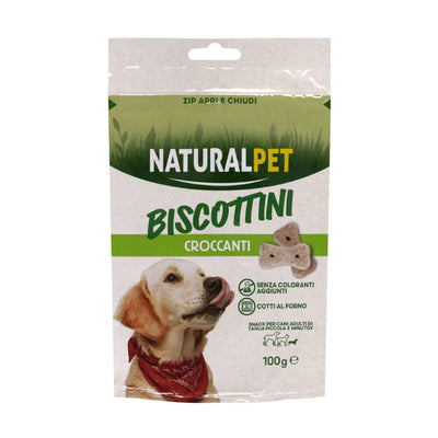 Naturalpet Dog Adult Mini Biscotti Croccanti 100g