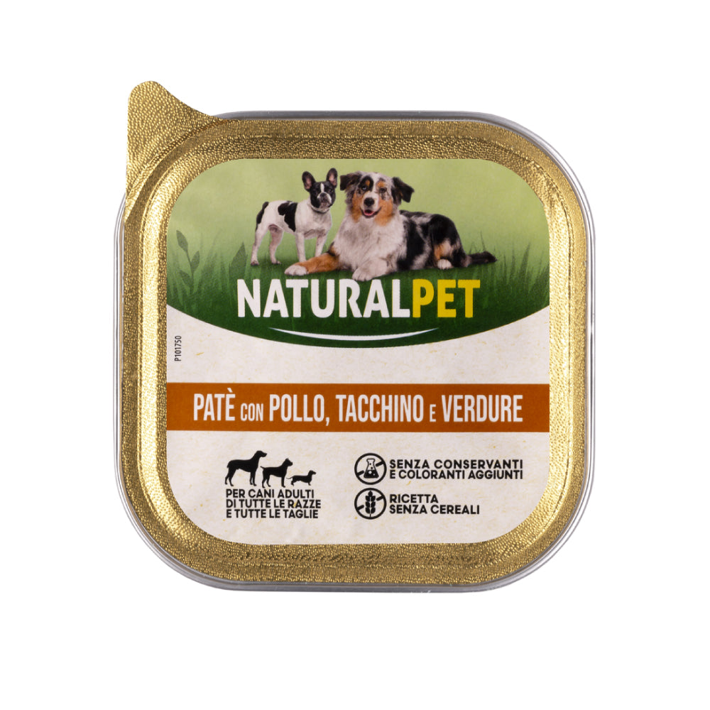 Naturalpet Dog Adult Paté Pollo tacchino