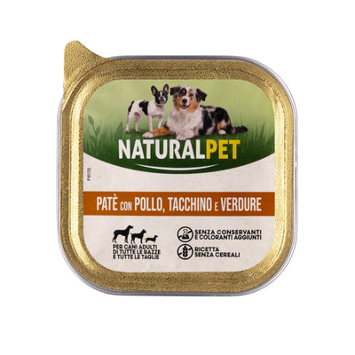 Naturalpet Dog Adult Paté Pollo tacchino