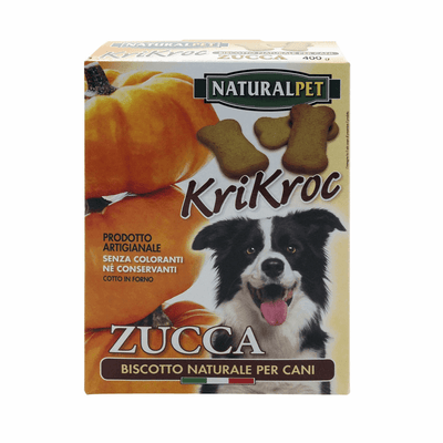 Naturalpet Krikroc biscotti zucca - happy4pets.it 