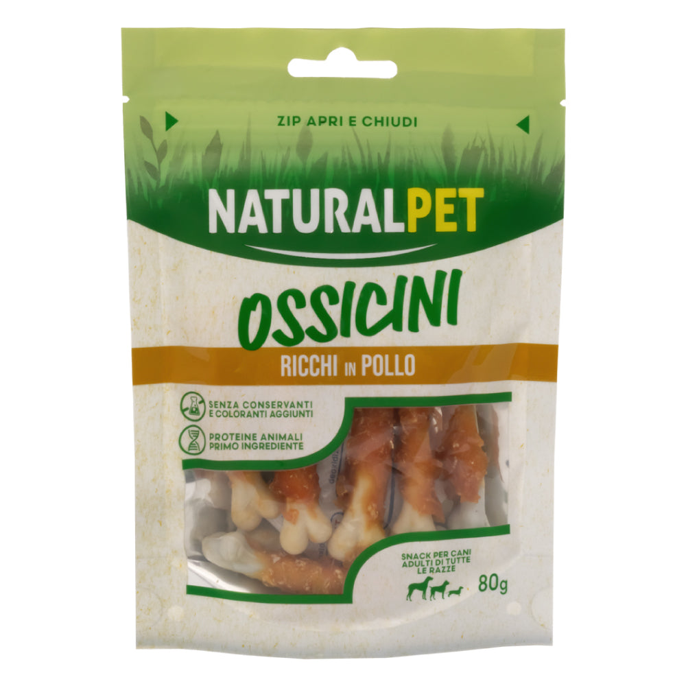 Naturalpet Doggy Ossicini Pollo 80g