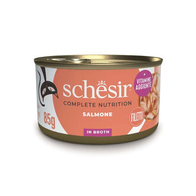 Schesir Cat Salmone naturale brodo 85g